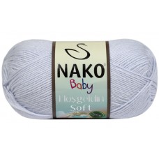 Пряжа Nako Hosgeldin Soft 10556 (Очень Нежно-Голубой)