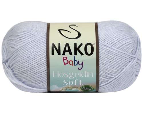 Пряжа Nako Hosgeldin Soft 10556 (Очень Нежно-Голубой)