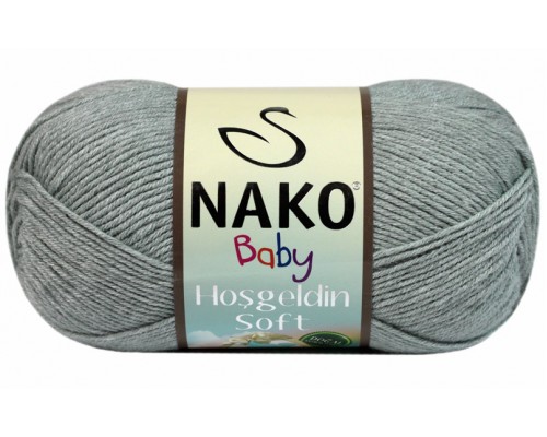 Пряжа Nako Hosgeldin Soft 4895 (Серый Травертин)