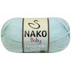 Пряжа Nako Hosgeldin Soft 85 (Голубая Бусина)