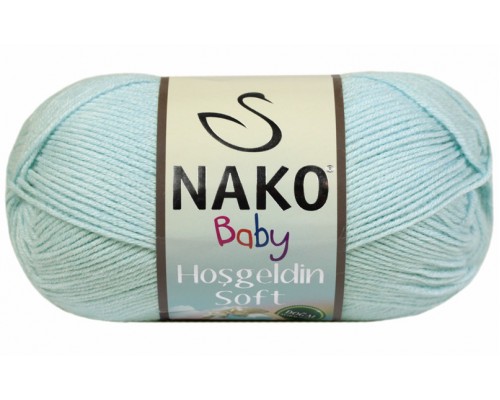 Пряжа Nako Hosgeldin Soft 85 (Голубая Бусина)