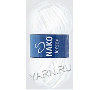 Jersey Nako 1951 (белый) - Jersey Nako (15% Шерсть, 85% Акрил, 100гр/74м) - Nako - ПРЯЖА - Два сундука