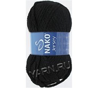 Jersey Nako 1952 (черный) - Jersey Nako (15% Шерсть, 85% Акрил, 100гр/74м) - Nako - ПРЯЖА - Два сундука