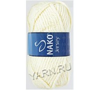 Jersey Nako 1953 (молочный) - Jersey Nako (15% Шерсть, 85% Акрил, 100гр/74м) - Nako - ПРЯЖА - Два сундука