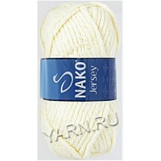 Jersey Nako 1953 (молочный) - Jersey Nako (15% Шерсть, 85% Акрил, 100гр/74м) - Nako - ПРЯЖА - Два сундука