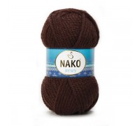 Jersey Nako 1955 (темный шоколад) - Jersey Nako (15% Шерсть, 85% Акрил, 100гр/74м) - Nako - ПРЯЖА - Два сундука