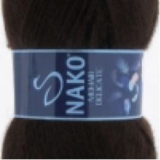 Пряжа Nako Mohair Delicate 6144 (Горький Шоколад)