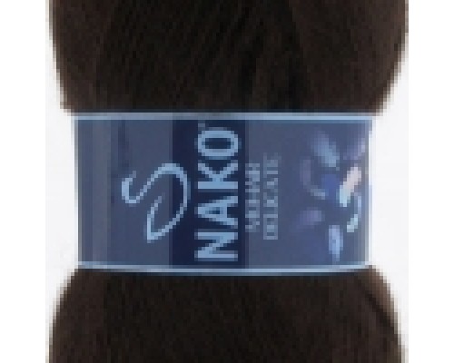 Пряжа Nako Mohair Delicate 6144 (Горький Шоколад)