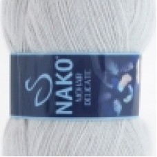 Пряжа Nako Mohair Delicate 6152 (Серый Жемчуг)