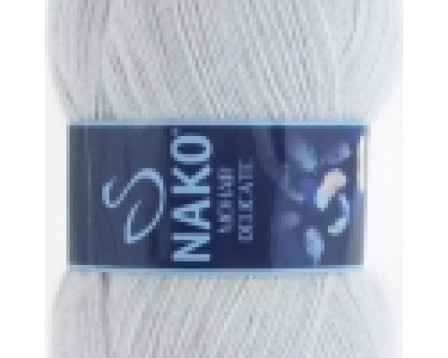 Пряжа Nako Mohair Delicate 6152 (Серый Жемчуг)