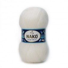 Пряжа Nako Mohair Delicate 6101 (Белый)