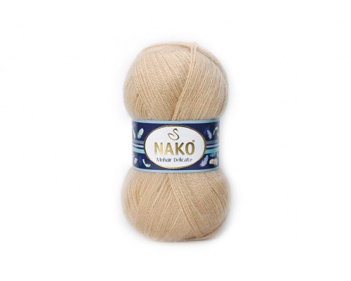 Пряжа Nako Mohair Delicate 6104 (Бежевый)