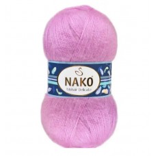 Пряжа Nako Mohair Delicate 6113 (Св. Цикламен)