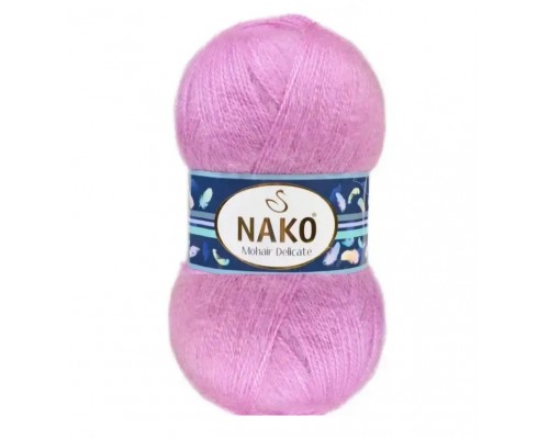 Пряжа Nako Mohair Delicate 6113 (Св. Цикламен)