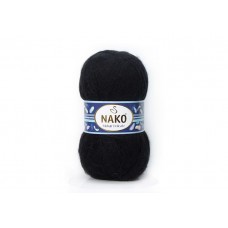 Пряжа Nako Mohair Delicate 6130 (Черный)