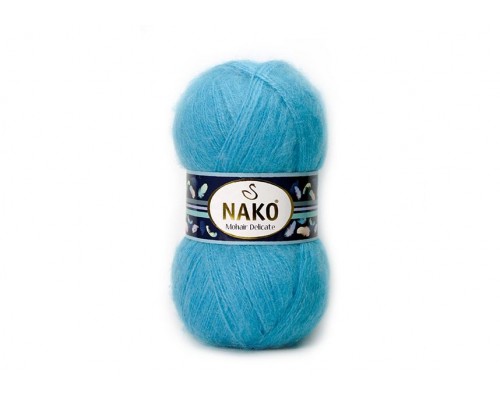 Пряжа Nako Mohair Delicate 6134 (Бирюза)