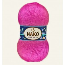 Пряжа Nako Mohair Delicate 6141 (Малина)