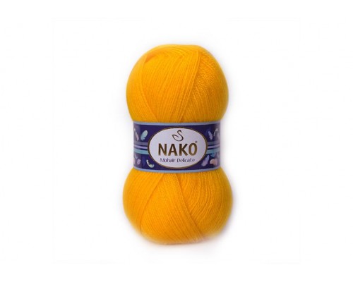 Пряжа Nako Mohair Delicate 6142 (Желтый)