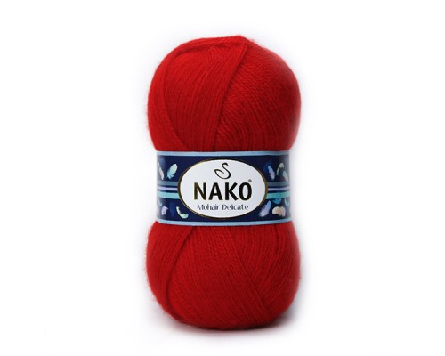 Пряжа Nako Mohair Delicate 6150 (Алый)