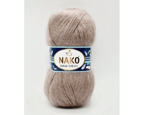 Пряжа Nako Mohair Delicate 6704 (Кофе С Молоком)