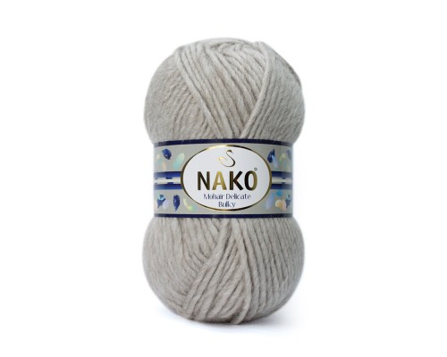 Пряжа Nako Mohair Delicate Bulky 2167 (Бежевый Канвас)