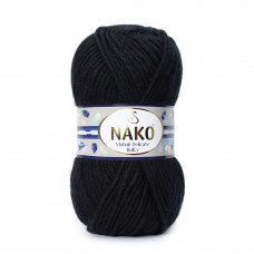 Пряжа Nako Mohair Delicate Bulky 217 (Черный)