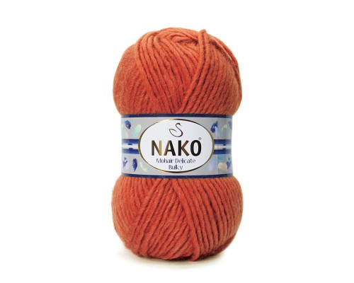 Пряжа Nako Mohair Delicate Bulky 6963 (Оранжевый)