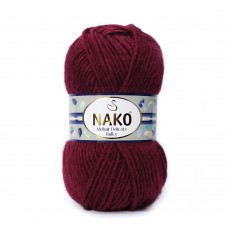 Пряжа Nako Mohair Delicate Bulky 999 (Бордовый)