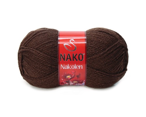 Пряжа Nako Nakolen 1182 (Шоколад)