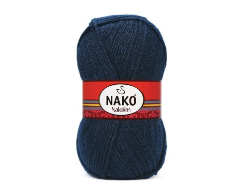 Пряжа Nako Nakolen 3088 (Tемно-Cиний)