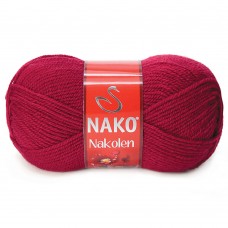 Пряжа Nako Nakolen 3630 (Рубиновый)