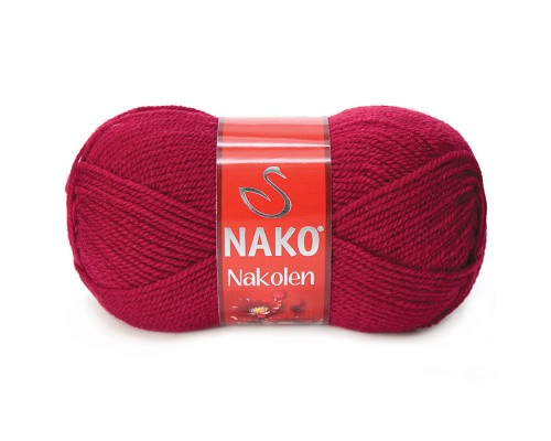 Пряжа Nako Nakolen 3630 (Рубиновый)