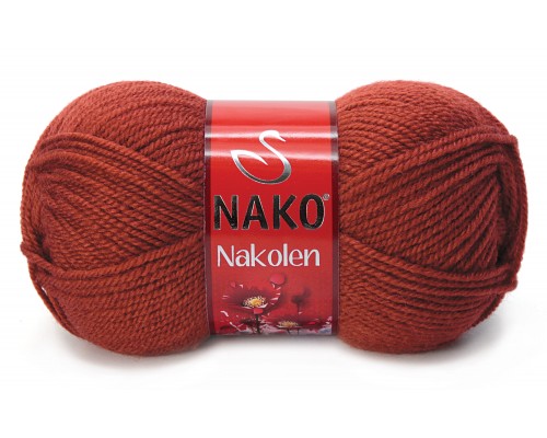 Пряжа Nako Nakolen 4409 (Терракотовый)