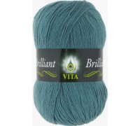 Vita Brilliant 5116 (Дымчато голубой) купить пряжу Вита Бриллиант мотками в интернет-магазине ДВА Сундука 2sunduka.ru