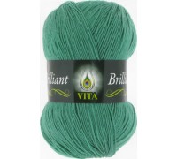 Vita Brilliant 5117 (Зеленая бирюза) купить пряжу Вита Бриллиант мотками в интернет-магазине ДВА Сундука 2sunduka.ru