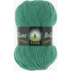 Vita Brilliant 5117 (Зеленая бирюза) купить пряжу Вита Бриллиант мотками в интернет-магазине ДВА Сундука 2sunduka.ru