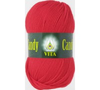 Пряжа Vita Candy 2515 (Алый) - Купить мотками пряжу в интернет магазине по низким ценам ДВА Сундука 2synduka.ru самовывоз доставка наложенным платежом почтой