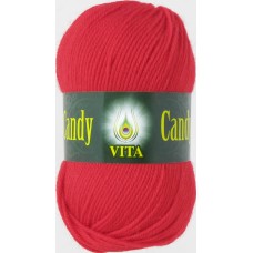 Пряжа Vita Candy 2515 (Алый) - Купить мотками пряжу в интернет магазине по низким ценам ДВА Сундука 2synduka.ru самовывоз доставка наложенным платежом почтой