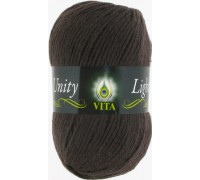 Vita Unity light 6203 (Темный шоколад) купить пряжу Вита Юнити Лайт мотками в интернет-магазине ДВА Сундука 2sunduka.ru