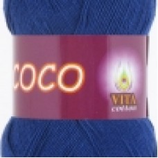 Пряжа Vita Coco 3857 (Синий Василек)