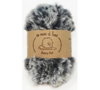 Wool Sea Fancy Fur 714 (черно-серый меланж) купить пряжу Вул Си Фэнси фур мотками в интернет-магазине ДВА Сундука 2sunduka.ru