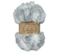 Wool Sea Fancy Fur 9980 (серо-белый меланж) купить пряжу Вул Си Фэнси фур мотками в интернет-магазине ДВА Сундука 2sunduka.ru