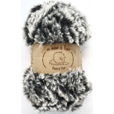 Wool Sea Fancy Fur 9991 (черно-серый меланж) купить пряжу Вул Си Фэнси фур мотками в интернет-магазине ДВА Сундука 2sunduka.ru