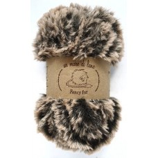 Wool Sea Fancy Fur 9994 (черно-бежевый меланж) купить пряжу Вул Си Фэнси фур мотками в интернет-магазине ДВА Сундука 2sunduka.ru