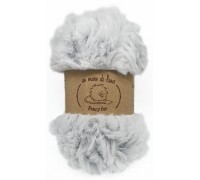 Wool Sea Fancy Fur 9996 (бело-серый меланж) купить пряжу Вул Си Фэнси фур мотками в интернет-магазине ДВА Сундука 2sunduka.ru