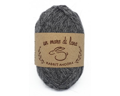 Пряжа Angora Rabbit 96 (Серый Меланж)