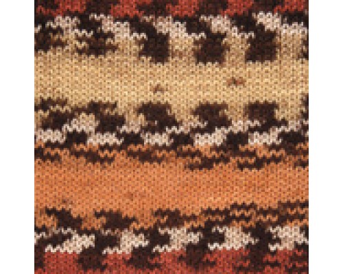 Пряжа Yarnart Crazy Color 131 (Песочный, Кирпичный, Коричневый)