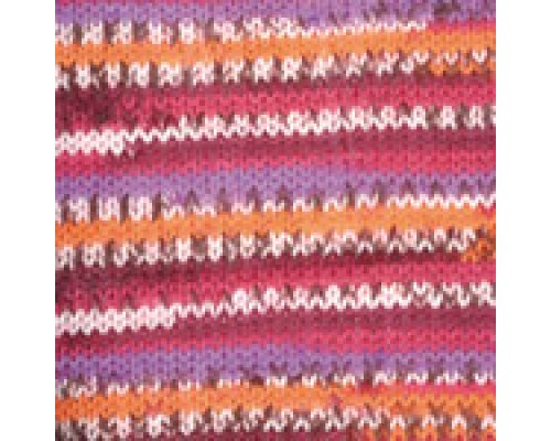 Пряжа Yarnart Crazy Color 149 (Оранжевый, Розовый, Сиреневый)