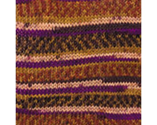 Пряжа Yarnart Crazy Color 155 (Фиолет, Терракот, Кофе)