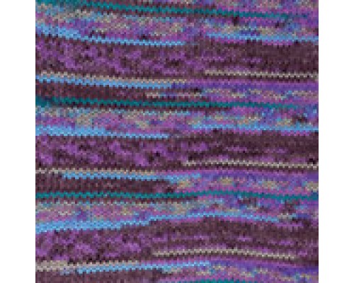 Пряжа Yarnart Crazy Color 152 (Фиолет., Бирюза, Сирень)